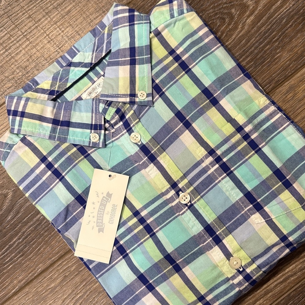 Gymboree Spring Plaid Button Down